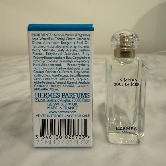 Hermès Un Jardin Sous La Mer Eau de Toilette 7.5ml - Picture 3 of 3